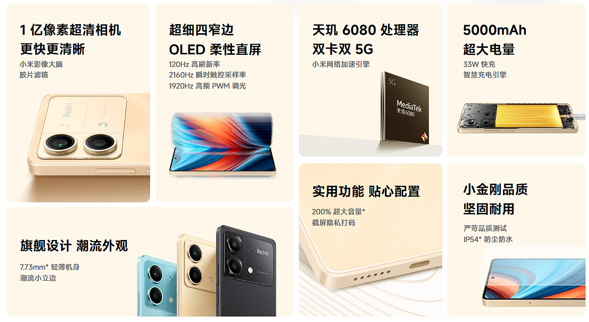 小米 Redmi Note 13R Pro 手机发布：天玑 6080、1 亿像素，12+256GB 售 1999 元 - 3