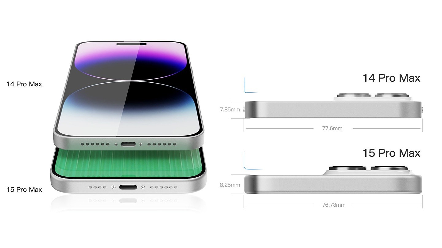 消息称 iPhone 15 Pro Max 下巴边框仅为 1.55 毫米，“打破”小米 13 的 1.81 毫米纪录 - 4