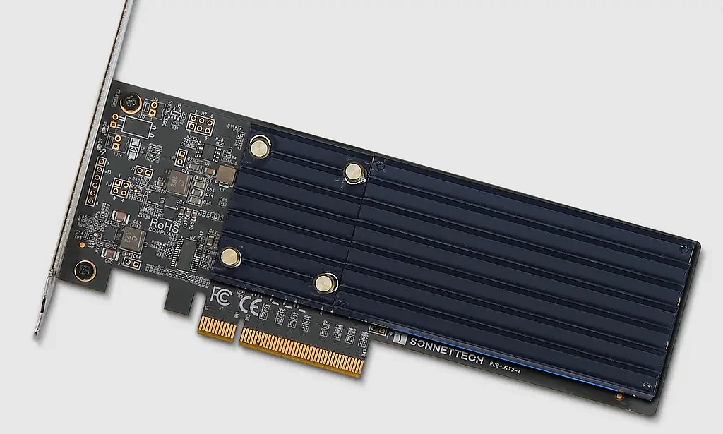 Sonnet推适用于Mac Pro的M.2 2x4半高PCIe卡 - 3