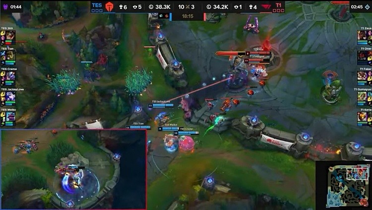 ?炮神林坚爆杀Faker 哥哥万箭穿心 T1全线爆炸 TES先下一城 - 10