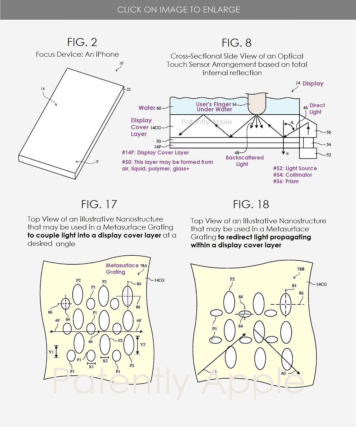 湿手操作不在话下，苹果获批一项可在水下操控 iPhone 屏幕的技术专利 - 2