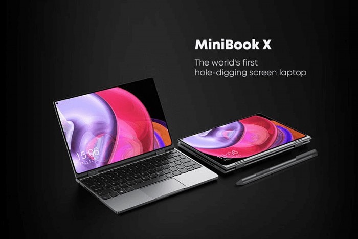 驰为发布全球首款挖孔屏翻转本“MiniBook X” 基本上正面全是屏 - 1
