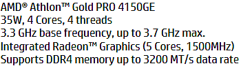 低功耗速龙金牌PRO 4150GE曝光：Zen2架构、集成Vega5 GPU - 1