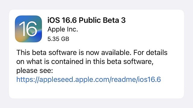 苹果发布 iOS / iPadOS 16.6 和 macOS Ventura 13.5 第 3 个公测版 - 2