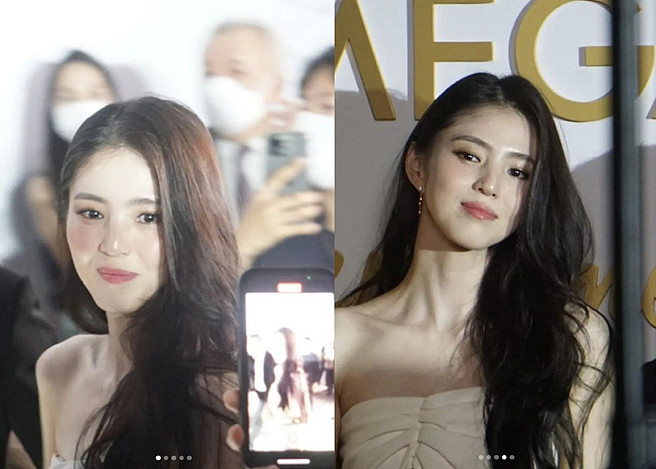 韓韶禧在泰國出席活動，路人鏡頭下零修圖的她美到發光。（圖／摘自韓韶禧IG）