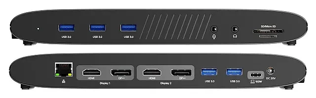 Plugable推出新USB-C扩展坞：支持双4K 60Hz显示输出 提供100W快充 - 2