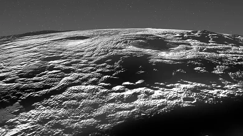 冥王星表面奇怪特征可能是由冰火山活动造成的 - 1