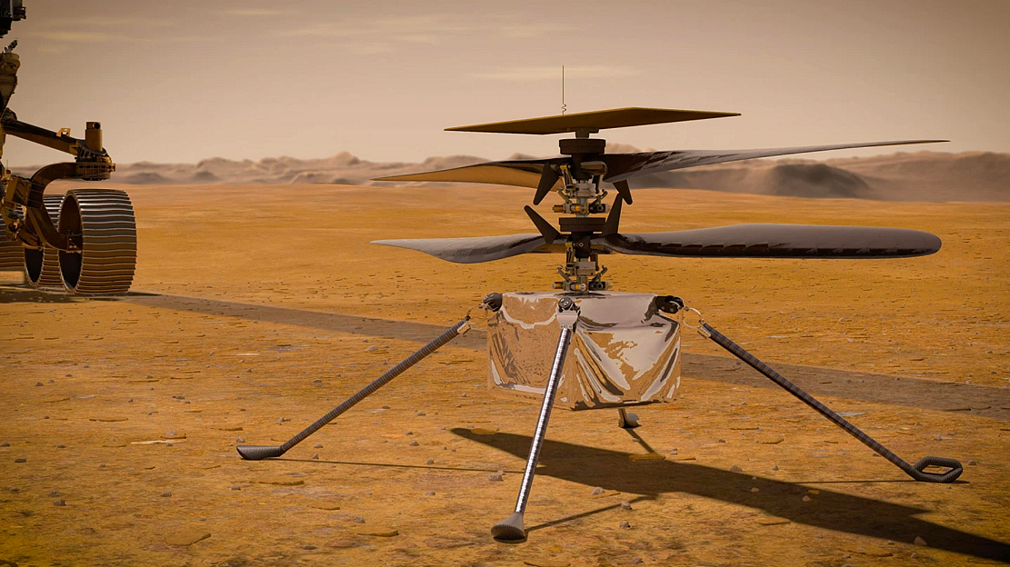 NASA公布火星直升机“机智号”最新的破纪录飞行视频 - 1
