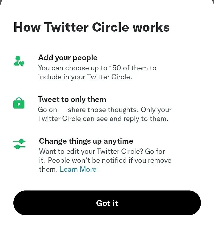 Twitter Circle向用户开放：推文仅指定好友可见 - 2