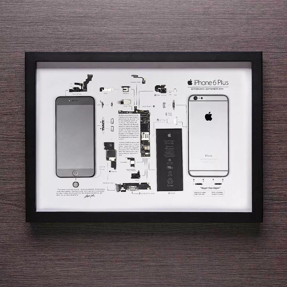 换种角度欣赏 iPhone 6 Plus，工作室 Grid Studio 推出该机型拆解艺术相框 - 4