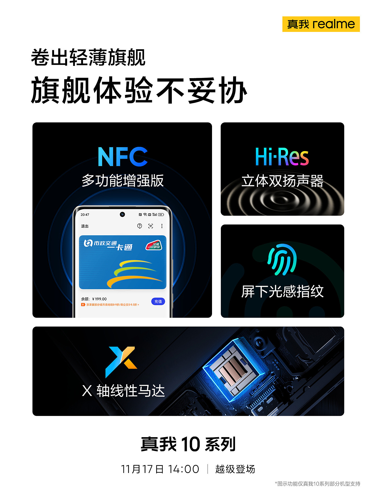 realme 真我 10 / Pro 系列支持多功能增强版 NFC，搭载屏下光感指纹 - 1