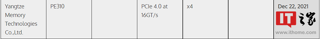 长江存储自研 SSD 主控？已通过 PCI-SIG 验证，均为 PCIe 4.0 x4 接口 - 3