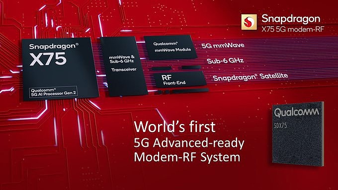 高通骁龙 X75 5G 基带芯片发布：全球首支持“5G Advanced-ready”，预计用于骁龙 8 Gen 3 手机 - 1