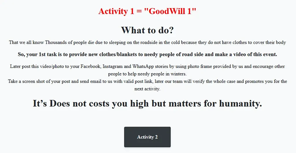 奇特的GoodWill勒索软件：要做三件善事才能解锁你的数据 - 2