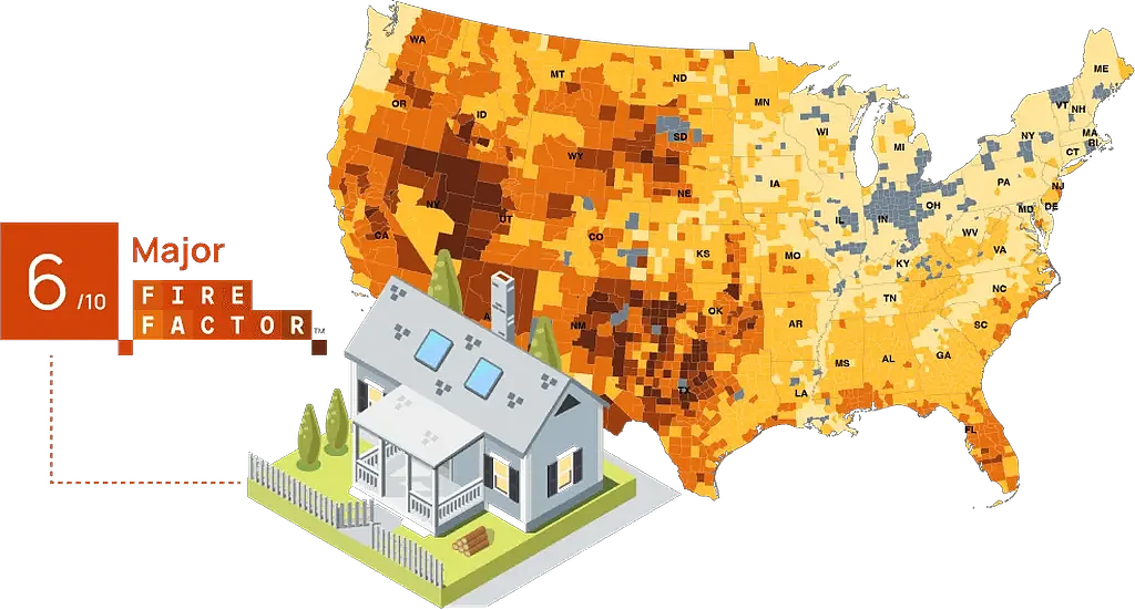 超过一半美国房屋未来30年内会遭受山火影响 - 1