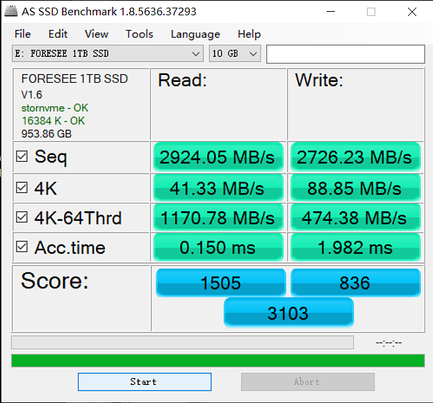【IT之家评测室】江波龙 FORESEE XP1000 1TB SSD 体验：主流性能，超低发热 - 8