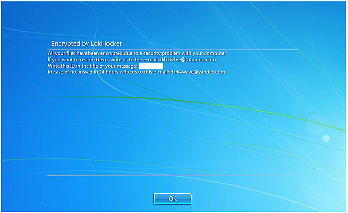 新型LokiLocker勒索软件会擦除整个PC上的文件 - 1