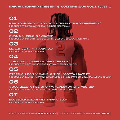 莱昂纳德明日将发布参与制作的音乐专辑《扣篮文化》 - 1