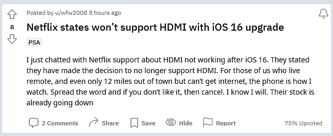 苹果加码 iOS 16 的限制：继 AirPlay 后不再支持通过 HDMI 适配器投屏 DRM 内容 - 3