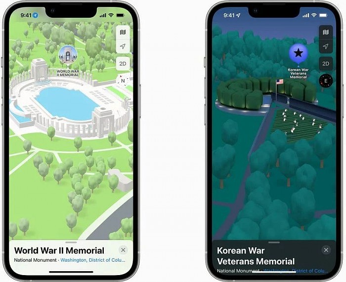 苹果升级Apple Maps华盛顿特区的3D地图 允许用户探索地标性建筑和纪念馆 - 1