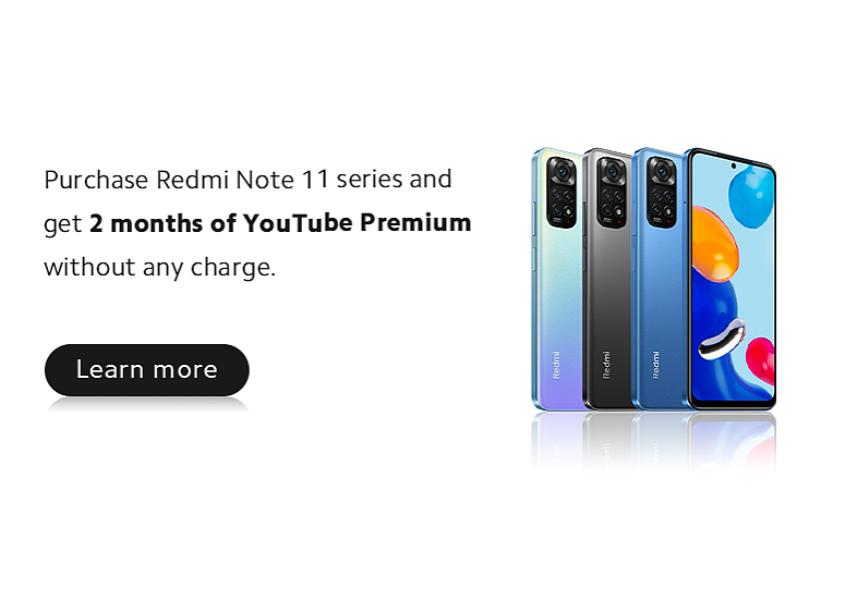 小米 11T / Pro、Redmi Note 11 / Pro 新手机用户可免费获得最多 3 个月 YouTube Premium 订阅服务 - 2