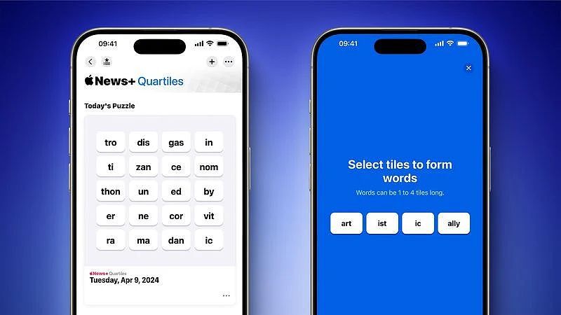 苹果 iOS 17.5 为 Apple News+ 订阅者新增“Quartiles”文字游戏 - 1