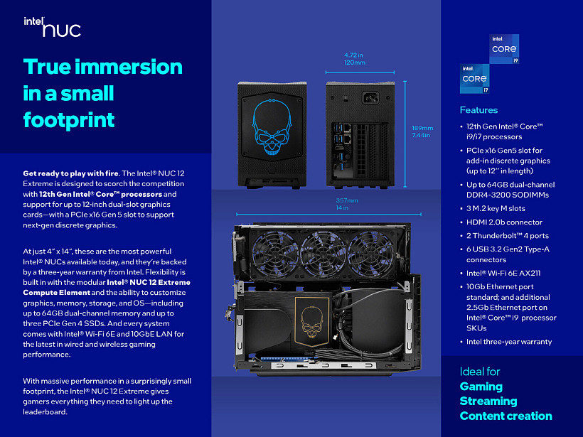 英特尔发布 NUC 12 Extreme 主机：搭载 12 代酷睿桌面处理器 - 2