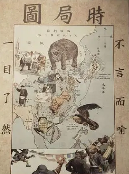 时局图上的动物代表什么国家？揭秘地图背后的动物象征 - 1