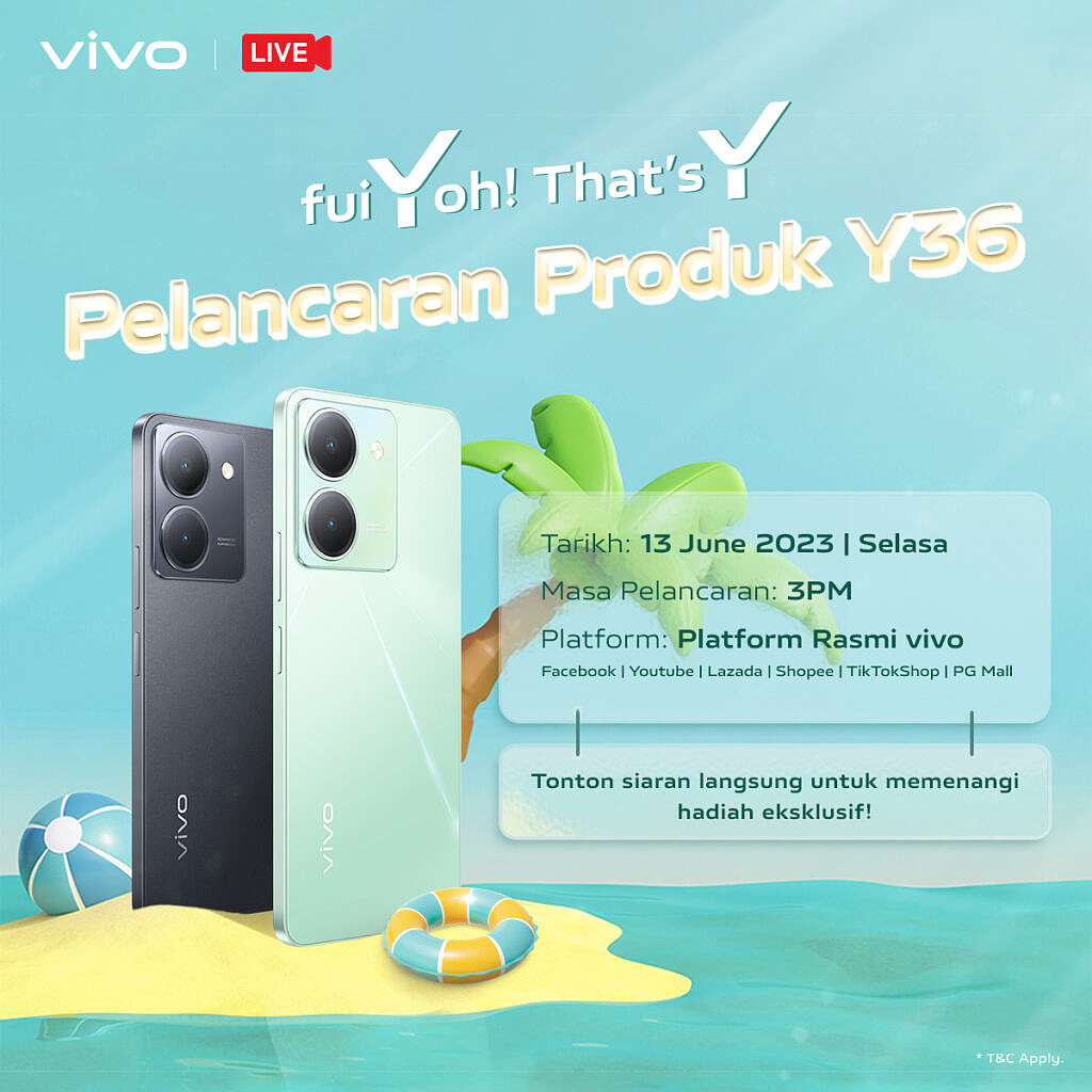 vivo Y36 5G 手机将在马来西亚发布：搭载联发科天玑 6020 处理器 - 1