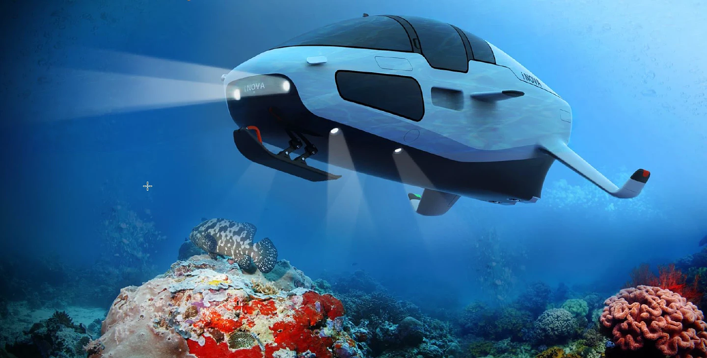 世界上首款可潜水的水翼艇：速度达43km/h，可下潜至水下50米 - 2