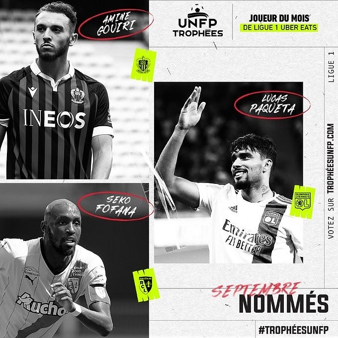 法甲九月最佳球员候选：帕奎塔、福法纳和古伊里 - 1