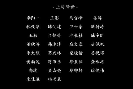 上海降世参与《黑神话：悟空》制作职员表