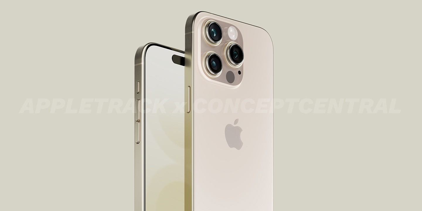 苹果 iPhone 15 Pro 渲染图出炉：后置摄像头凸起明显，改用 USB-C 接口 - 6