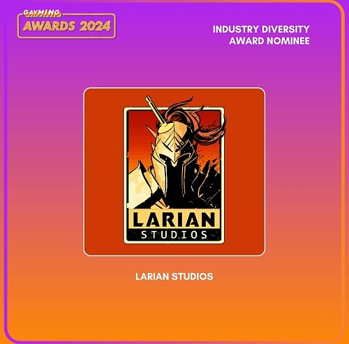 《博德之门3》获年度同性恋游戏大奖多个提名：拉瑞安发文致谢 - 2