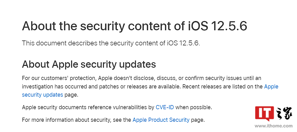 苹果为老款 iPhone / iPad / iPod 发布 iOS 12.5.6 更新，修复严重漏洞 - 2