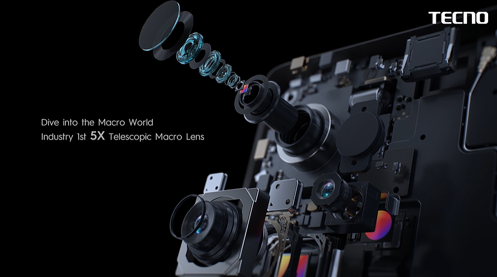 传音 Tecno 推出全球首款用于智能手机的伸缩微距镜头，支持 5 倍光学变焦 - 2