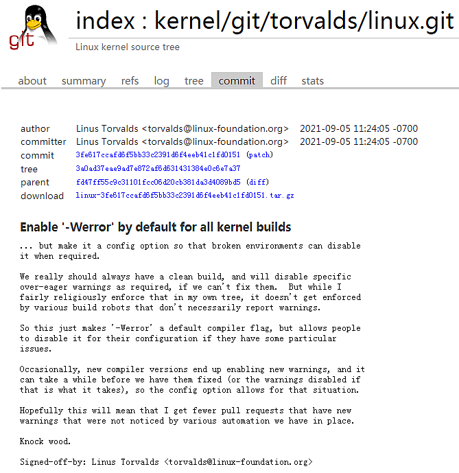 Linux 5.15将默认为所有内核构建启用-Werror编译器标记 - 1