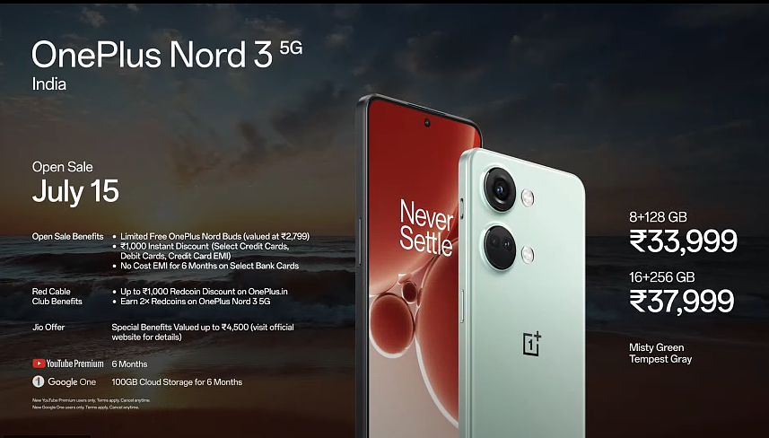 一加 Nord 3 / Nord CE 3 手机在印度发布，前者搭载天玑 9000 处理器 - 4