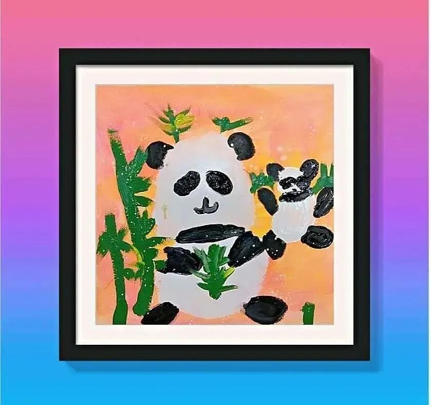 缤纷鸟米小罗美术课堂：憨态可掬的熊猫 - 6