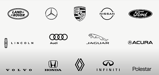 支持新版 CarPlay 的汽车品牌    图片来源：苹果