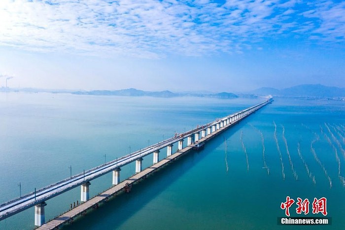 中国首条跨海高铁福厦高铁开始铺轨 - 1