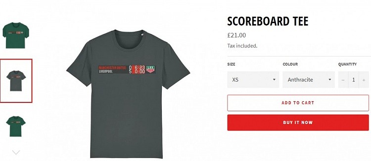 好狠?红军球迷制作弗格森&达格利什悲喜对比T恤，售价21英镑 - 4