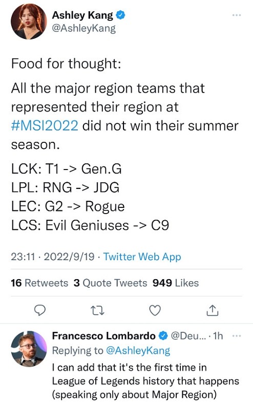 参加MSI被下降头了？四大赛区参加MSI的队伍都没能获得夏冠 - 1