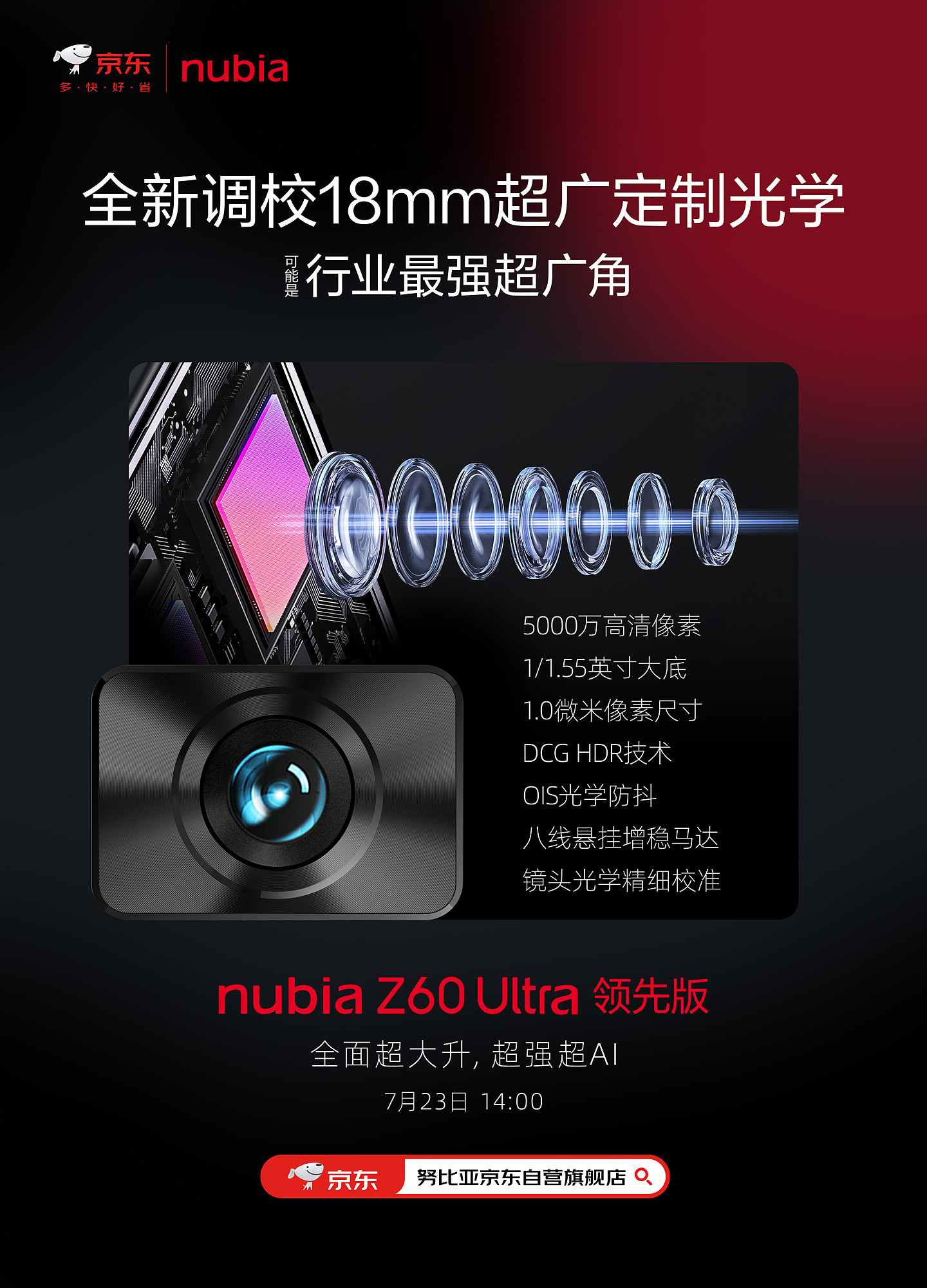 努比亚 Z60 Ultra 领先版手机影像配置公布：索尼 9 系传感器、OIS 光学防抖 - 3