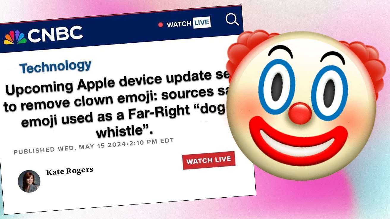 截图称苹果 iOS 系统将移除小丑表情符号，机构核实其为假新闻 - 1