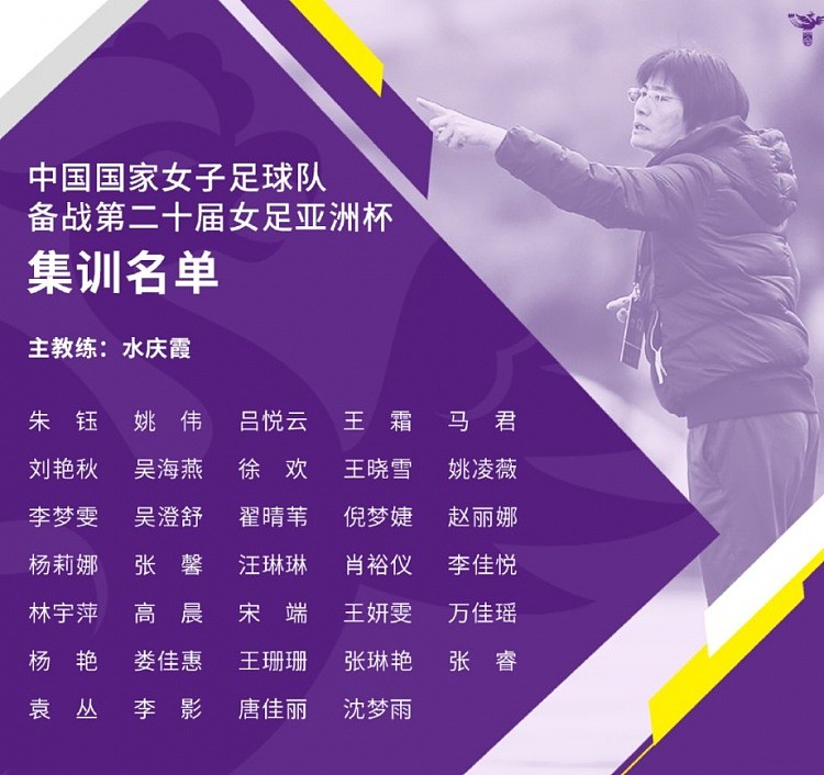 中国女足亚洲杯集训名单：唐佳丽、沈梦雨、李影入选 - 1