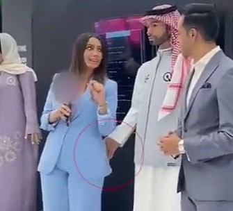 ?实在太智能了！ 沙特一人形机器人伸手摸女记者臀部：系技术故障 - 1