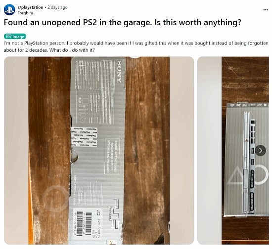 国外玩家在自家车库中发现未拆封银色PS2：现最高值2800美元！ - 2