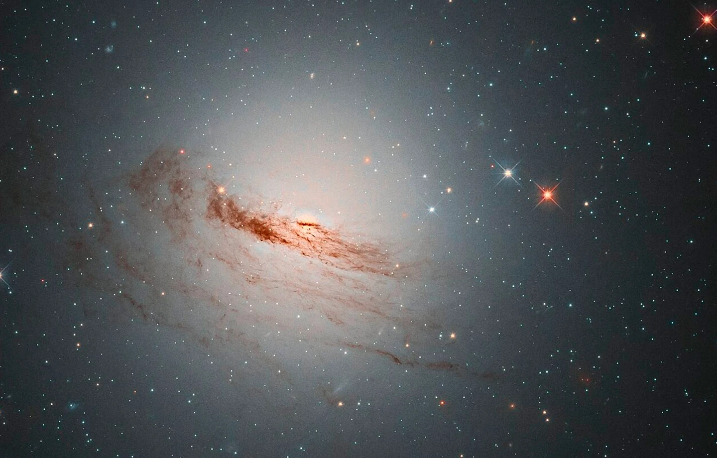ALMA新图像显示了一个8000万光年外的蛇形星系 - 3