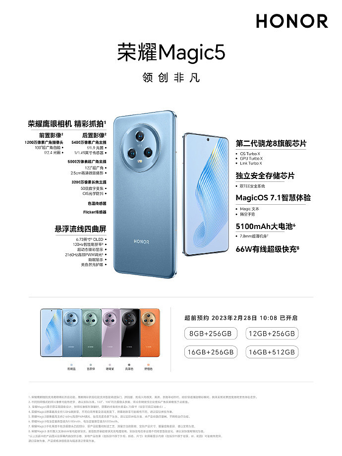 荣耀 Magic5 / Pro 系列手机将搭载自研射频增强芯片 C1 - 6